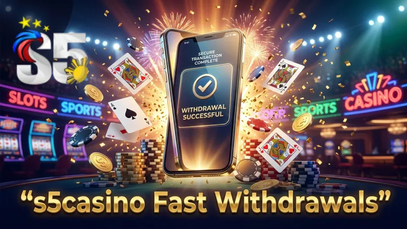 Experience swift and secure cash-outs through s5casino's trusted payment partners.
